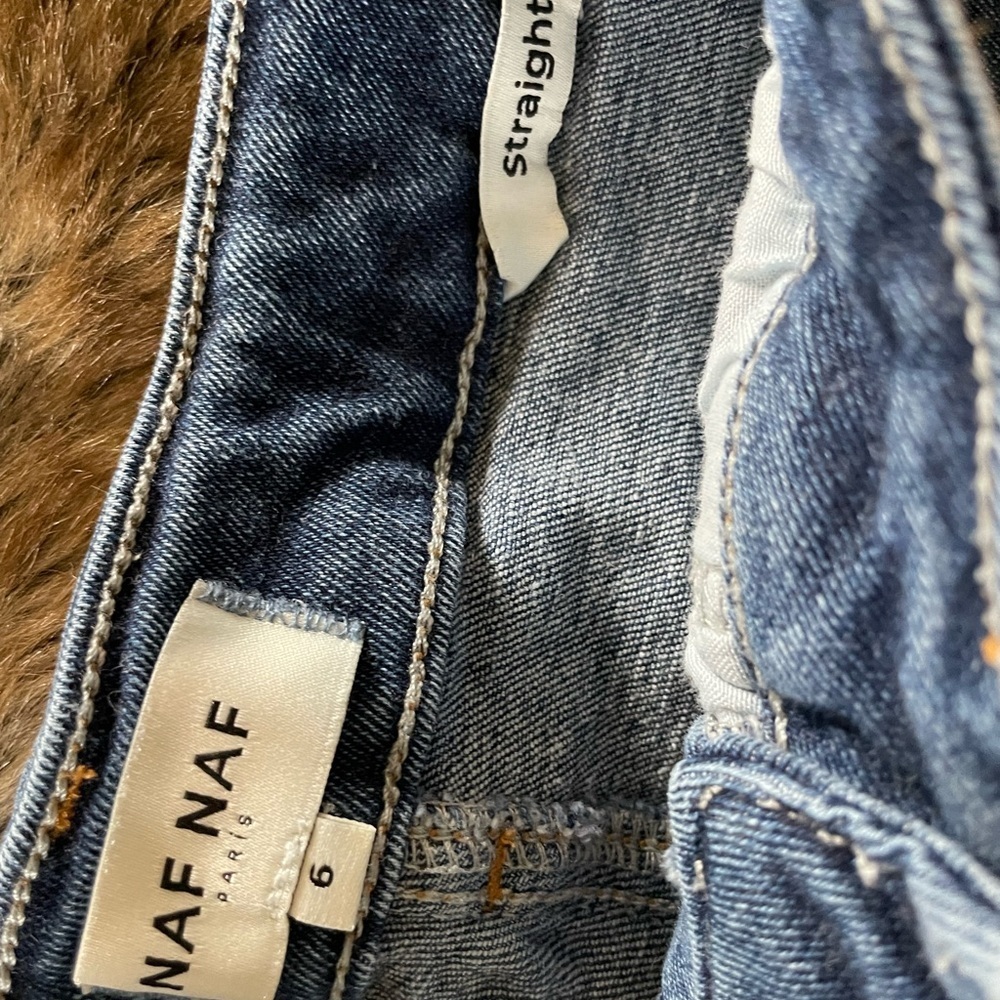 NAF NAF Dark Blue High Rise Jeans - Picture 5 of 6